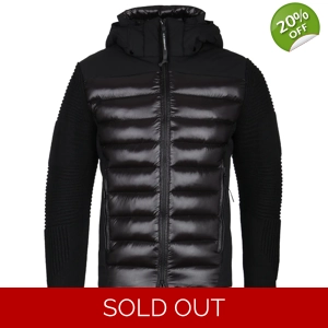 C.P. COMPANY Men's Knitted Down Goggle Jacket